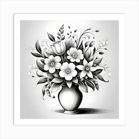 Flowers In A Vase 88 Art Print