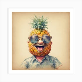 Pineapple Man 4 Art Print