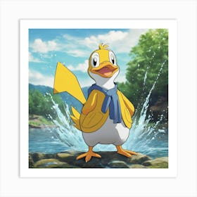 Pokemon Duck 1 Art Print