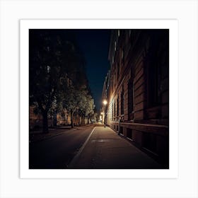 Street At Night 2 Art Print