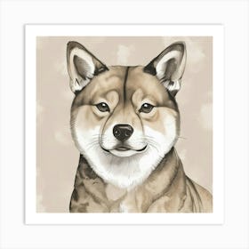 Shiba Inu 50 Art Print