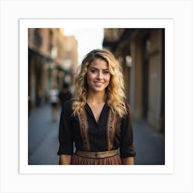 23 year old Smiling Spanish Working Woman 3 Art Print