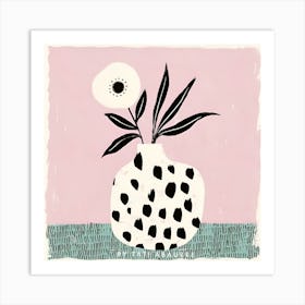 Polka Dot Vase Art Print