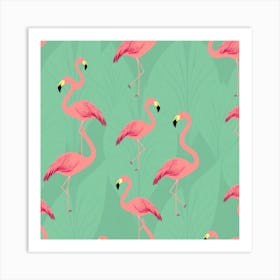 Flamingos 1 Art Print