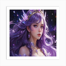 Default Anime Princess Styleface Is A Fair And Cool All Pictur 0 (1) Art Print