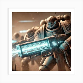 Earthguard Sentinel Plasma Lances Art Print