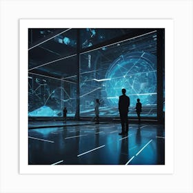 Futuristic Space 1 Art Print