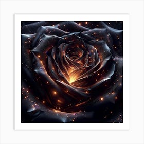 Black Rose 5 Art Print