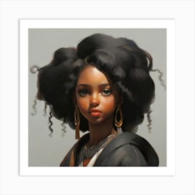 beauty girl Art Print