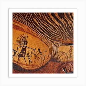 Prehistoric Rock Art Art Print