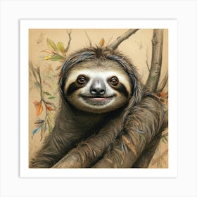 Sloth 57 Art Print