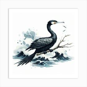 Black bird Art Print