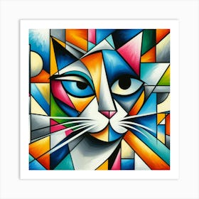 Abstract Cat 5 Art Print