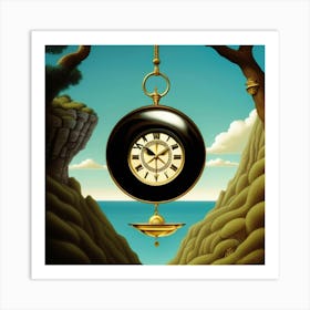 Clock In The Sky 1 Art Print
