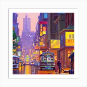 San Francisco Cityscape Art Print