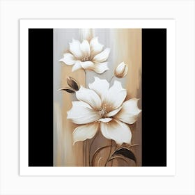 White Flowers 2 Art Print