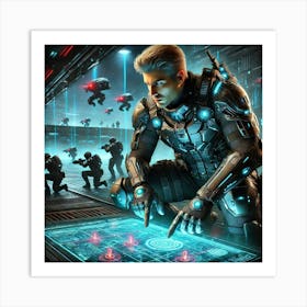 A Sci Fi Themed Scene Showcasing Ronan Ashheart De Art Print