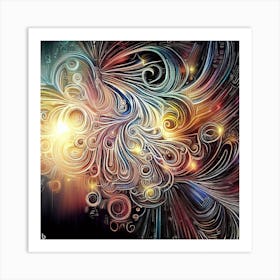 Abstract Swirls 2 Art Print