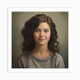 Portrait Of A Young Girl 6 Art Print