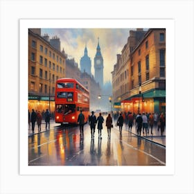 London Street Scene Art Print