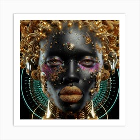 Futuristic Woman 18 Art Print