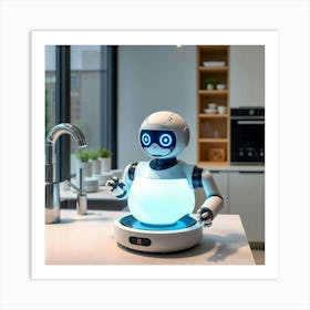 Asm A Smart Robot Wash The Dishes Inside A Smart Home Ddd7d0cb E5ec 4012 87fb C5257b86af6b Art Print