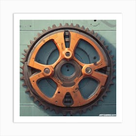 Gear Wheel Art Print