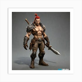 Warrior With A Sword 1 Art Print