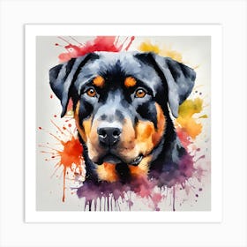 Rottweiler, National Pet Day! Art Print