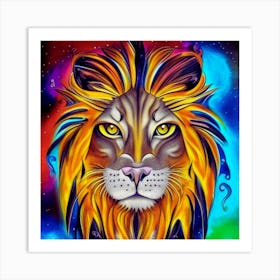 Lion Painting Art Print