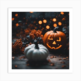 Jack-o-lantern asthetic Art Print