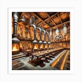 Sovereign Flame Refinery And Flame Art Print