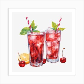 Cherry Cocktail 5 Art Print