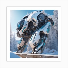 Futuristic Robot 52 Art Print