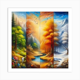 Four Seasons 1 Art Print