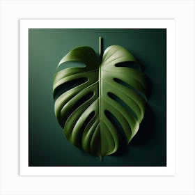 Monstera Leaf 1 Art Print