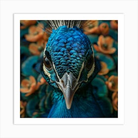 Peacock By Samuel Adams Art Print