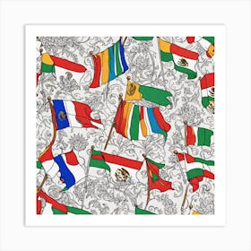 Flags Of The World Art Print