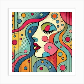 Abstract Of A Woman Art Print