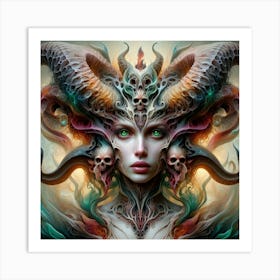 Demon Woman 3 Art Print