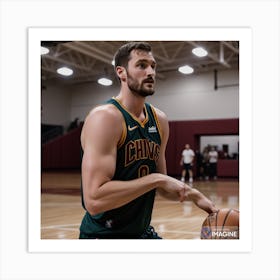 Kevin Love AI Art Print