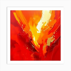 Flames Of Fire 1 Art Print