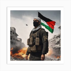 Gaza is under fire Art Print