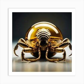 Scorpion In A Glass Art Print