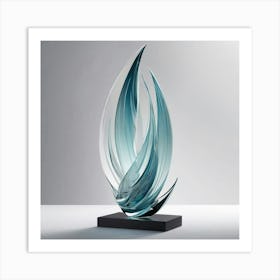 Abstract Glass Sculpture Art Print