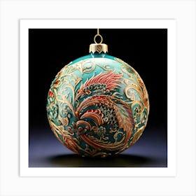 Rooster Ornament Art Print