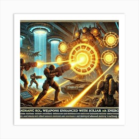 A Depiction Of Weapons Enhanced With Solar Energy, Art Print