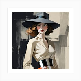 Elegant woman 4 Art Print