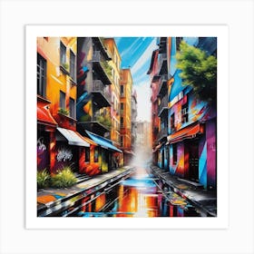 Street Art 4 Art Print