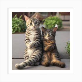 Two Kittens 1 Art Print